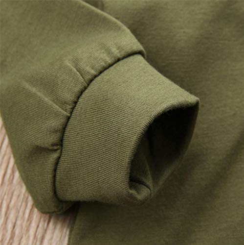 Geagodelia Toddler - Chándal infantil de manga larga con capucha para bebé verde 3-6 Meses Geagodelia Toddler - Chándal infantil de manga larga con capucha para bebé verde 3-6 Meses