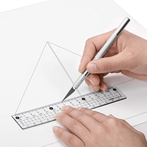 Gebildet 4pcs Cuchillo de Trinchar de Precisión con Tapa Protectora,Juego de Cuchillos Hobby con 20pcs Cuchillas de Repuesto para DIY Art Work Gebildet 4pcs Cuchillo de Trinchar de Precisión con Tapa Protectora,Juego de Cuchillos Hobby con 20pcs Cuchillas de Repuesto para DIY Art Work