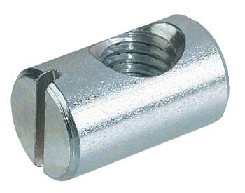 Gedotec - Conector para muebles de cama y armario (cabeza plana, M6 x 90 mm, con pernos de tuerca transversal, acero galvanizado, tornillos de conexión para muebles y madera, 10 unidades) Gedotec - Conector para muebles de cama y armario (cabeza plana, M6 x 90 mm, con pernos de tuerca transversal, acero galvanizado, tornillos de conexión para muebles y madera, 10 unidades)