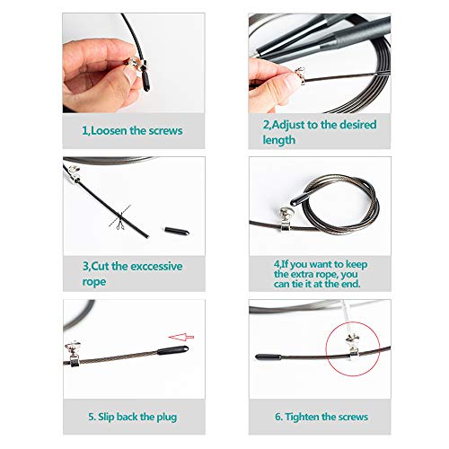 GeeRic Cuerda para Saltar, 3M Velocidad de Aluminio Comba Saltar Crossfit Rodamiento Ligero Longitud Ajustable Hombre Mujer Niños Combas de Fitness Actividades en el Interior GeeRic Cuerda para Saltar, 3M Velocidad de Aluminio Comba Saltar Crossfit Rodamiento Ligero Longitud Ajustable Hombre Mujer Niños Combas de Fitness Actividades en el Interior