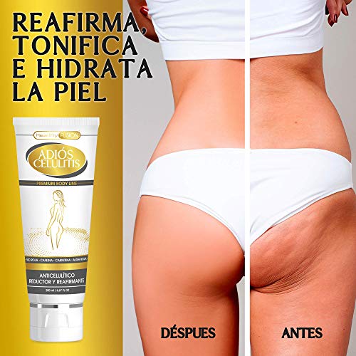 Gel anticelulítico, reductor y reafirmante intensivo | Elimina la celulitis y la piel de naranja | Reafirma, tonifica e hidrata la piel | Fórmula adelgazante | Reduce la grasa localizada | Gel 200ml