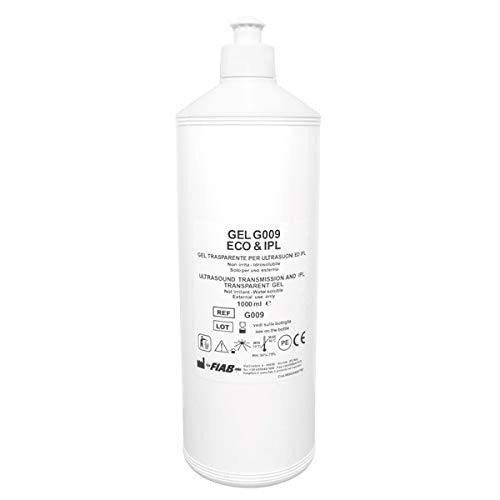 Gel conductor neutro para ultrasonidos, electroestimulación, infrarrojos, 1000 ml