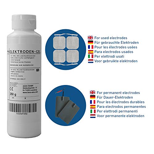 Gel de contacto conductor para electrodos usados o de caucho - TENS EMS - axion Gel de contacto conductor para electrodos usados o de caucho - TENS EMS - axion