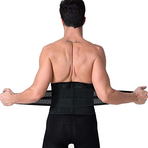 GELing Hombre Faja Reductora Elástica Barriga Adeltazante Body Shaper Corset Negro L