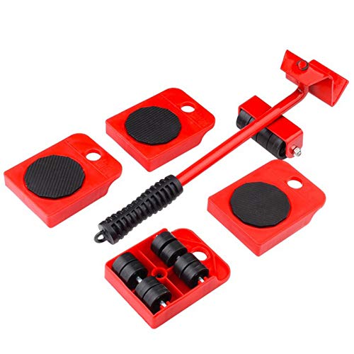 GEMITTO Juego de ruedas deslizantes para muebles pesados de, kit de rodillos para mover muebles; juego de herramientas para levantar muebles, 4 ruedas almohadillas giratorias de 360 grados GEMITTO Juego de ruedas deslizantes para muebles pesados de, kit de rodillos para mover muebles; juego de herramientas para levantar muebles, 4 ruedas almohadillas giratorias de 360 grados