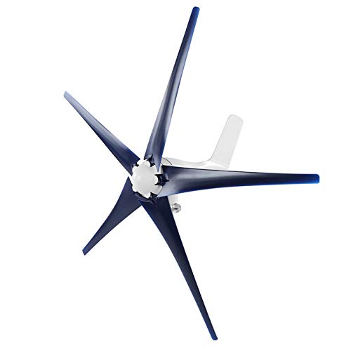 Generador de viento, velocidad del viento nominal de 12M / S Operación estable Alta eficiencia Turbina de viento práctica y(blue, 48V)