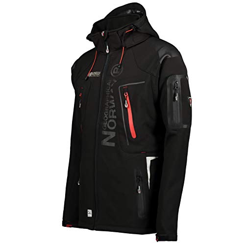 Geographical Norway Geno-5 Tambour Techno - Chaqueta Softshell para Hombre (Talla L), Color Negro