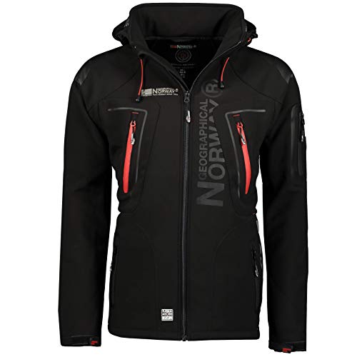 Geographical Norway Geno-5 Tambour Techno - Chaqueta Softshell para Hombre (Talla L), Color Negro Geographical Norway Geno-5 Tambour Techno - Chaqueta Softshell para Hombre (Talla L), Color Negro