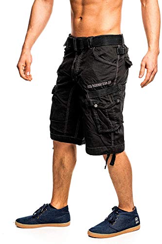Geographical Norway Hombre Cargo Short People - Negro, M