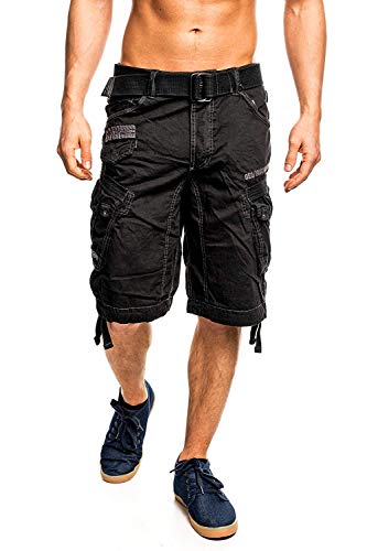 Geographical Norway Hombre Cargo Short People - Negro, XL