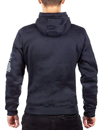 Geographical Norway Sudadera con capucha para hombre azul marino L Geographical Norway Sudadera con capucha para hombre azul marino L