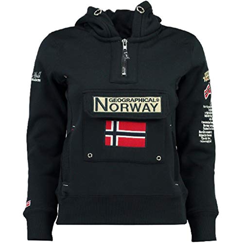 Geographical Norway Sudadera GYMCLASS DE NIÑO Y NIÑA Unisex Azul Marino Talla 14