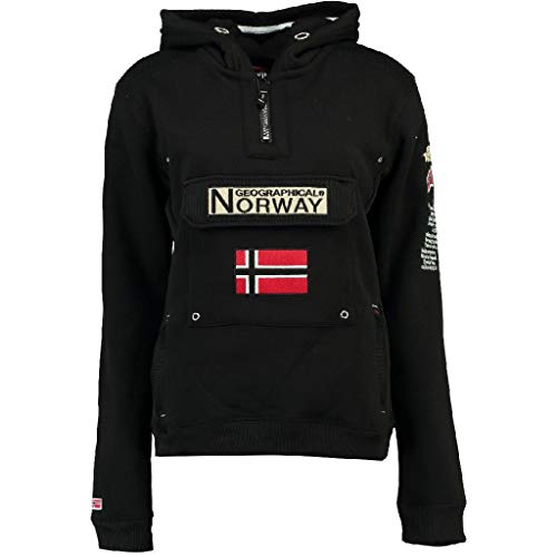 Geographical Norway Sudadera GYMCLASS DE NIÑO Y NIÑA Unisex Negro Talla 16