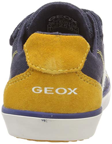 Geox B Kilwi Boy G, Zapatillas Bebé-Niños, Navy/Dk Yellow C4229, 20 EU