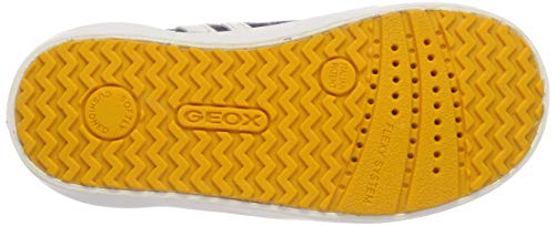 Geox B Kilwi Boy G, Zapatillas Bebé-Niños, Navy/Dk Yellow C4229, 20 EU