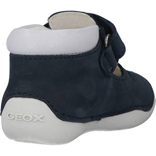 Geox B Tutim A, Zapatos Primeros Pasos Bebé-Niños, Navy/White C4211, 18 EU