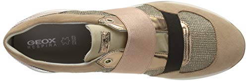 Geox D SUZZIE D, Zapatillas sin Cordones Mujer, Dorado (Dk Skin C8191), 38 EU Geox D SUZZIE D, Zapatillas sin Cordones Mujer, Dorado (Dk Skin C8191), 38 EU