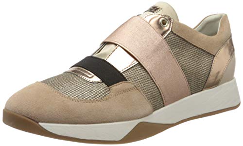 Geox D SUZZIE D, Zapatillas sin Cordones Mujer, Dorado (Dk Skin C8191), 38 EU Geox D SUZZIE D, Zapatillas sin Cordones Mujer, Dorado (Dk Skin C8191), 38 EU