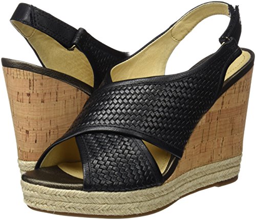 Geox Donna Janira C, Sandalias con Plataforma Plana Mujer, Negro (Black), 39 EU Geox Donna Janira C, Sandalias con Plataforma Plana Mujer, Negro (Black), 39 EU