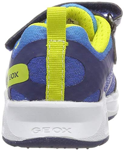 Geox J Dakin Boy A, Zapatillas Niños, Azul (Navy/Lime C0749), 30 EU