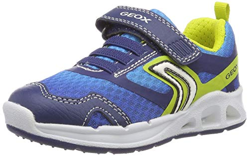 Geox J Dakin Boy A, Zapatillas Niños, Azul (Navy/Lime C0749), 30 EU