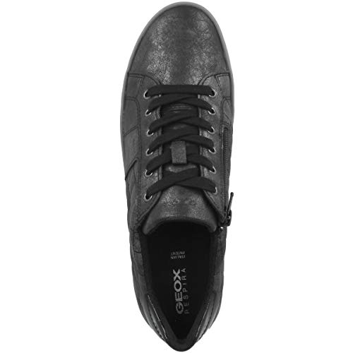 Geox Mujer Zapatos con Cordones BLOMIEE,señora Zapatos Deportivos,Calzado,con Cordones,para Exterior,Deportivo,Removable Insole,Schwarz,36 EU/3 UK
