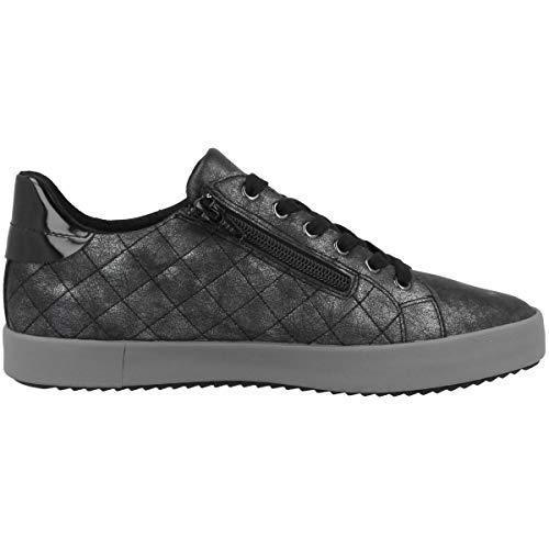 Geox Mujer Zapatos con Cordones BLOMIEE,señora Zapatos Deportivos,Calzado,con Cordones,para Exterior,Deportivo,Removable Insole,Schwarz,36 EU/3 UK