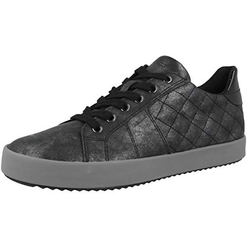 Geox Mujer Zapatos con Cordones BLOMIEE,señora Zapatos Deportivos,Calzado,con Cordones,para Exterior,Deportivo,Removable Insole,Schwarz,36 EU/3 UK