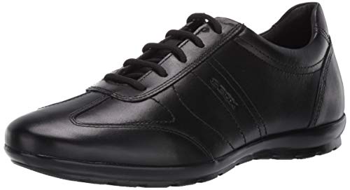 Geox UOMO Symbol B, Zapatos de Cordones Hombre, Negro, 41 EU