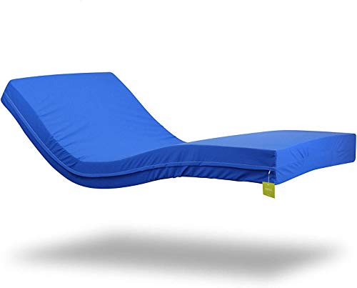 Gerialife Colchón Geriátrico Hospitalario Articulado | 5 cm de Viscoelástica | Funda Sanitaria Impermeable (90x190) Gerialife Colchón Geriátrico Hospitalario Articulado | 5 cm de Viscoelástica | Funda Sanitaria Impermeable (90x190)