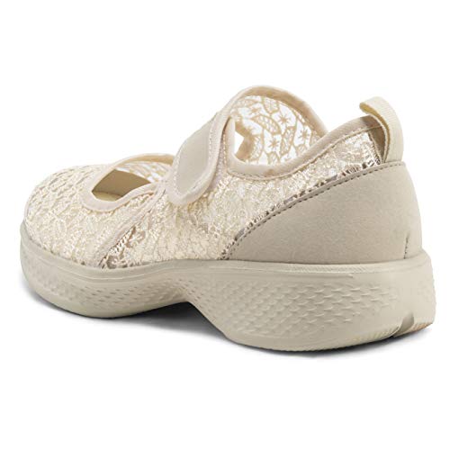 Get Fit Mujer Forma Mujer Mary Jane Yoga Acolchado Gimnasio Aptitud Ligera Entrenadoras - Desnuda - UK5/EU38 - BS0551 Get Fit Mujer Forma Mujer Mary Jane Yoga Acolchado Gimnasio Aptitud Ligera Entrenadoras - Desnuda - UK5/EU38 - BS0551