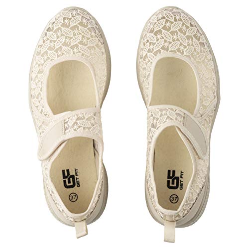 Get Fit Mujer Forma Mujer Mary Jane Yoga Acolchado Gimnasio Aptitud Ligera Entrenadoras - Desnuda - UK5/EU38 - BS0551 Get Fit Mujer Forma Mujer Mary Jane Yoga Acolchado Gimnasio Aptitud Ligera Entrenadoras - Desnuda - UK5/EU38 - BS0551