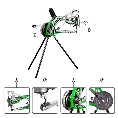 GFYWZ Máquina De Reparación De Calzado, Máquina De Coser Manual, Zapatero, Doble Algodón, Nailon para Reparación De Cuero