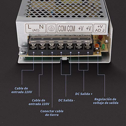 GHB Transformador Interruptor Transformador de Potencia Transformador de Voltaje Fuente de Alimentación para Tira de LED AC 110V/220V a 12V DC GHB Transformador Interruptor Transformador de Potencia Transformador de Voltaje Fuente de Alimentación para Tira de LED AC 110V/220V a 12V DC
