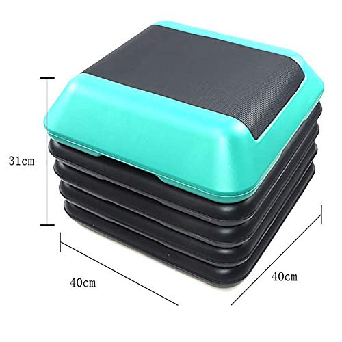 GHH Aerobic Step para Fitness Plataforma Step Fitness Ajustable en 4 Alturas 4"- 6" -8"-10" -12 ''Stepper Aeróbic y Cardio para Ejercicios Gimnasia en casa,Verde GHH Aerobic Step para Fitness Plataforma Step Fitness Ajustable en 4 Alturas 4"- 6" -8"-10" -12 ''Stepper Aeróbic y Cardio para Ejercicios Gimnasia en casa,Verde