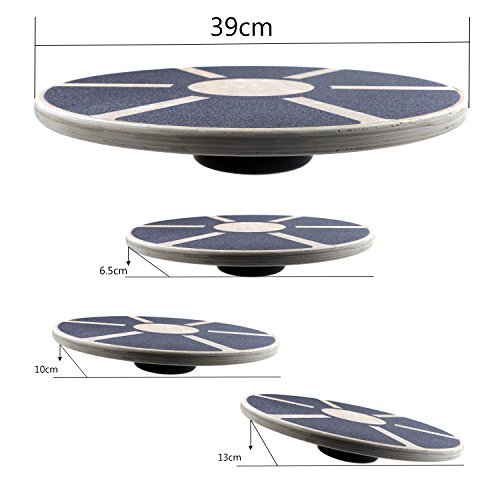 Gifort Balance Board Table de Equilibrio 39.5cm - Plataforma Tablero Equilibrio Coordinaci¨®n Entrenamiento Fitness Wobble Balance Board Ideal para Practicar Deporte y Fisioterapia(150KG MAX Load)