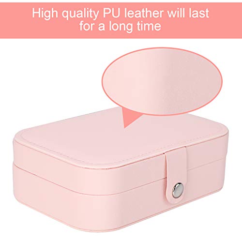 Gifort Caja Joyero Pequeña, Joyero de Viaje Cajas para Joyas Jewelry Organizer para Mujer, para Anillos, Aretes, Pendientes, Pulseras y Collares Gifort Caja Joyero Pequeña, Joyero de Viaje Cajas para Joyas Jewelry Organizer para Mujer, para Anillos, Aretes, Pendientes, Pulseras y Collares