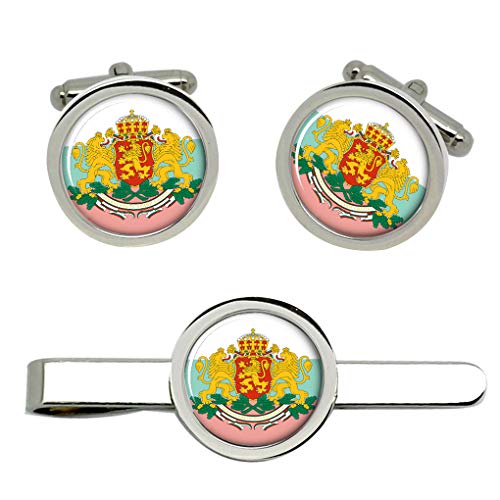 Giftshop UK Bulgaria Gemelos y Corbata Clip Set Giftshop UK Bulgaria Gemelos y Corbata Clip Set