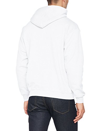 Gildan Heavyweight Hooded Sweatshirt Sudadera con Capucha, Blanco, L para Hombre