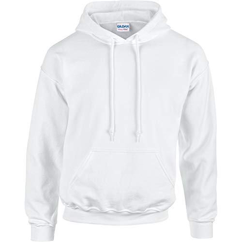 Gildan - Sudadera con capucha para hombre Bianco Small