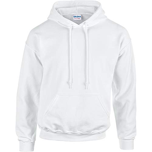 Gildan - Sudadera con capucha para hombre Bianco Small