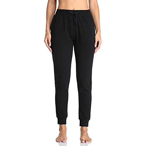Gimdumasa Pantalon Chandal Mujer Algodón Largos Pantalones Deportivos Mujer Jogger Pantalones con Bolsillos y Cintura Elástica para Deportes Correr Fitness Jogging GI06 (Negro, X-Large) Gimdumasa Pantalon Chandal Mujer Algodón Largos Pantalones Deportivos Mujer Jogger Pantalones con Bolsillos y Cintura Elástica para Deportes Correr Fitness Jogging GI06 (Negro, X-Large)