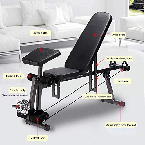 Gimnasio Ajustable Banco de la utilidad Entrenamiento Banco Banco Banco, Banco de peso ajustable Sit-ups Equipos de fitness, Tablero supino ajustable, Multifunción en casa Banco de mancuernas Dumbbell Gimnasio Ajustable Banco de la utilidad Entrenamiento Banco Banco Banco, Banco de peso ajustable Sit-ups Equipos de fitness, Tablero supino ajustable, Multifunción en casa Banco de mancuernas Dumbbell
