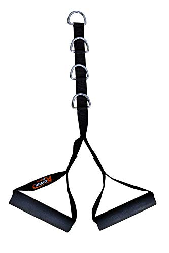 Gimnasio Estribo Doble Mango Ajustable Multi-Gym Accesorio Máquina 4-D Anillo Accesorio Máquina con Cuerda Ejercicio Cable Cross Over Manillar Tríceps Blaster Máquina Ejercicios Archivos Adjuntos