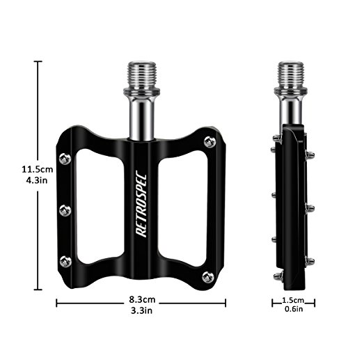 Gindoly Pedales Bicicleta de Montaña CNC de Aleación de Aluminio Ultraligero Ultra Eje Teniendo Sellado Pedales Tipo Universal para MTB y Carreras Carretera BMX Bicicleta y Más Gindoly Pedales Bicicleta de Montaña CNC de Aleación de Aluminio Ultraligero Ultra Eje Teniendo Sellado Pedales Tipo Universal para MTB y Carreras Carretera BMX Bicicleta y Más