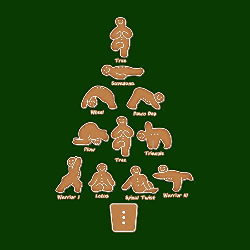 Gingerbread Man Yoga Christmas Men's T-Shirt