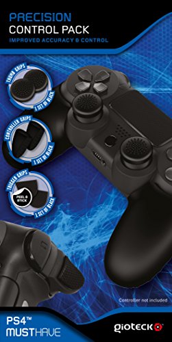 Gioteck - Funda de silicona con Grips y triggers de gatillos para precision de agarre en el mando dualshock 4 (PS4)