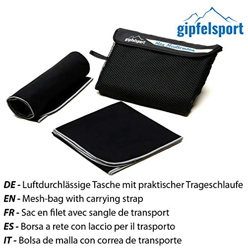 gipfelsport Toalla de Microfibra Antracite 1x XS(50x30cm) sin Bolsillo gipfelsport Toalla de Microfibra Antracite 1x XS(50x30cm) sin Bolsillo