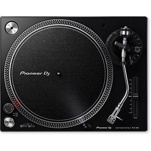 Giradiscos Pioneer DJ PLX-500-K Direct Drive DJ, negro