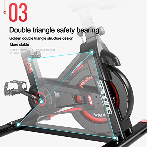 GJQ Bicicleta Estática De Interior, Bicicleta Estática con Asiento Y Manillar Ajustables, Monitor LCD, Silenciosa para El Entrenamiento De La Oficina En Casa. GJQ Bicicleta Estática De Interior, Bicicleta Estática con Asiento Y Manillar Ajustables, Monitor LCD, Silenciosa para El Entrenamiento De La Oficina En Casa.